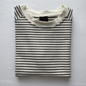 W5 Anthropologie Striped Cap Sleeve Top Breton Knit Tee XS Minimal Coastal
